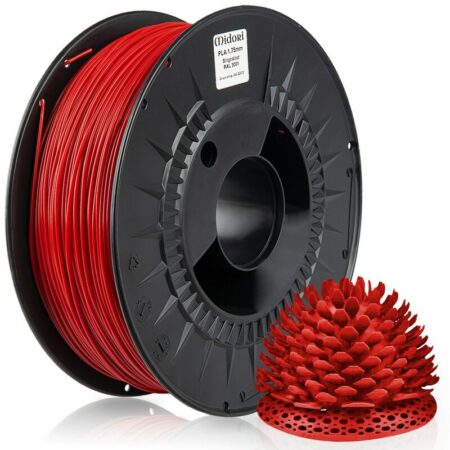 3D Drucker 1,75mm pla Filament 1kg Spule Rolle Premium Signalrot RAL3001 - Signalrot - Midori