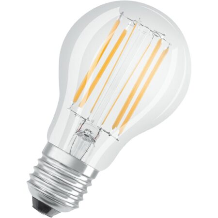 Dimmbare Filament led Lampe mit E27 Sockel, Kaltweiss (4000K), klassische Birnenform, 9W, Ersatz für 75W-Glühbirne, klar, led Retrofit classic a dim