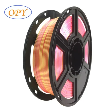 Opy Silk Dual Color Filament 1Kg 1.75Mm Plastic 3D Printer Yellow Pink Blue Green Gold Rose two Colour High Precision Thread