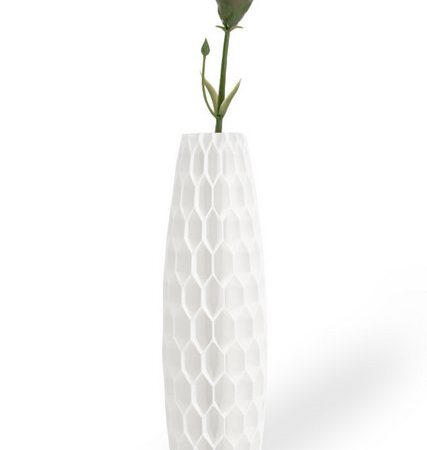 Shapes - Decorations Dekovase Tower Five - Exclusive by Martin Žampach, Vase, 10 Farben, 3D-Druck (Einzelmodell, Vase mit Borosilikatglas zur Nutzung mit Wasser), Wasserdicht, Leichte Struktur innerhalb des Materials (Rillung)