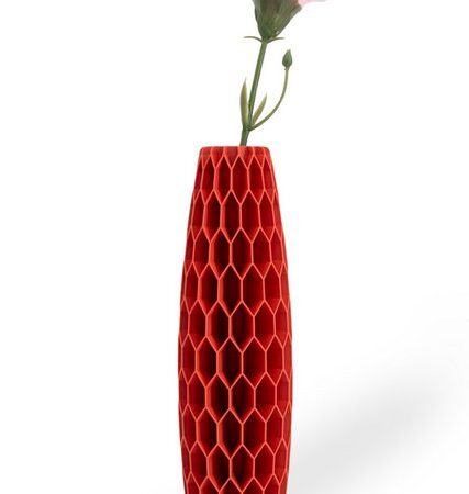 Shapes - Decorations Dekovase Tower Five - Exclusive by Martin Žampach, Vase, 10 Farben, 3D-Druck (Einzelmodell, Vase mit Borosilikatglas zur Nutzung mit Wasser), Wasserdicht, Leichte Struktur innerhalb des Materials (Rillung)