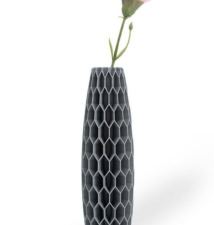 Shapes - Decorations Dekovase Tower Five - Exclusive by Martin Žampach, Vase, 10 Farben, 3D-Druck (Einzelmodell, Vase mit Borosilikatglas zur Nutzung mit Wasser), Wasserdicht, Leichte Struktur innerhalb des Materials (Rillung)