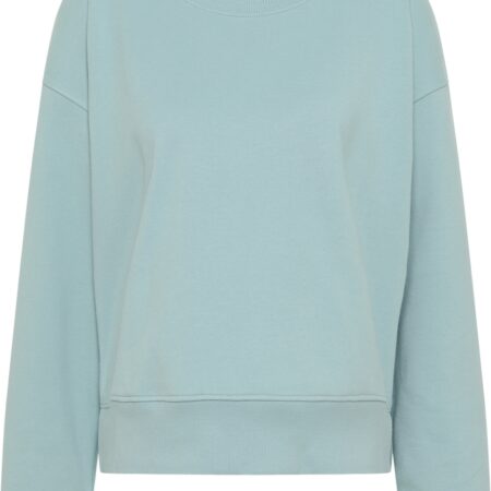 Strick Pullover in blau unifarben