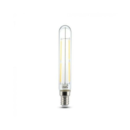 VT-2204 Röhrenförmige LED-Glühbirne 4W E14 T20 Vintage-Effekt-Filament aus transparentem Glas, Licht 4000K - 2702 - Transparent - V-tac